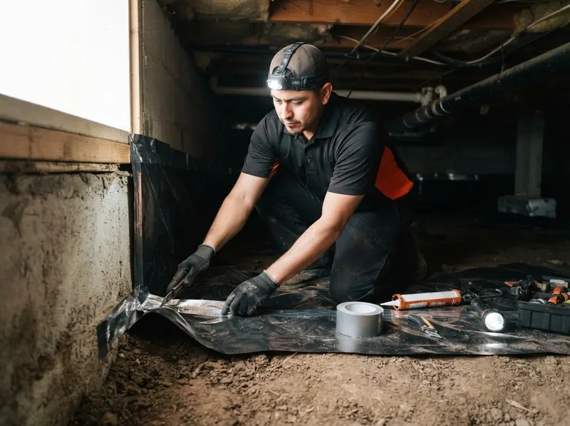 Crawlspace Vapor and Pest Exclusion in Riverside, CA